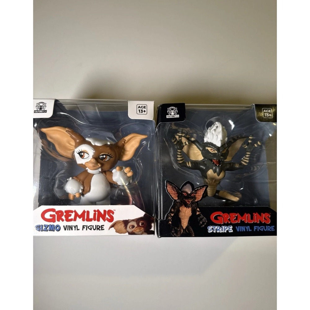 Gremlins Gizmo & Stripe Lot 2 Vinyl Figure Horror Movie Set Sci-Fi Collectible
